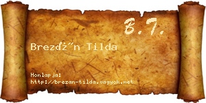 Brezán Tilda névjegykártya